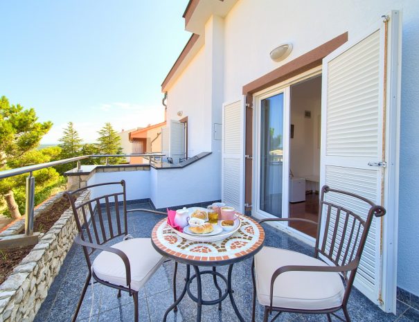 Balcony view | Lucija Bed & Breakfast | Island Krk | Croatia